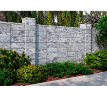 Блок 504 х 200 огорожі "Гардіан" Onyx White