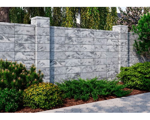 Блок 504 х 200 огорожі "Гардіан" Onyx White