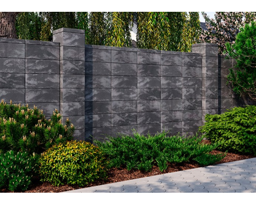 Блок 504 х 200 огорожі "Гардіан" Onyx Black