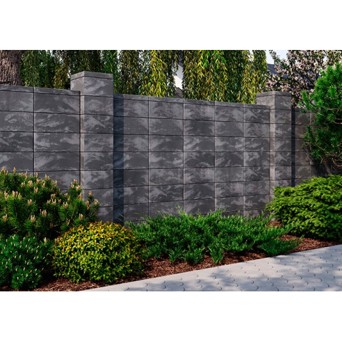 Блок 504 х 200 огорожі "Гардіан" Onyx Black