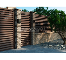 Цегла стовпця системи огорожі Кая 235x75x75 мм світло коричневий