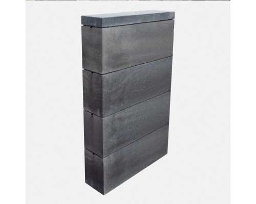 Блок огорожі “Мегаблок”  Onyx Black