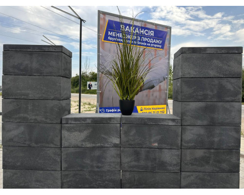 Блок 504 х 200 огорожі "Гардіан" Onyx Black