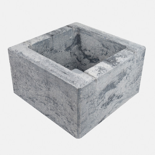 Блок 360х360 огорожі «Ґардіан» Onyx White 