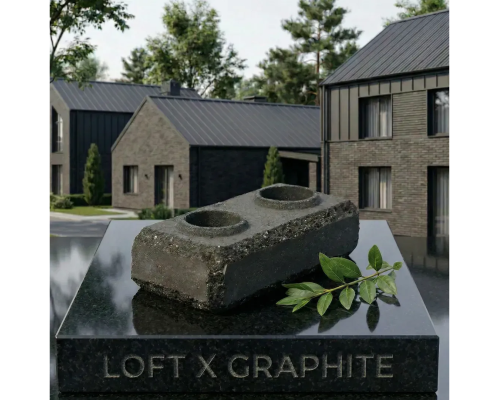 Цегла ручної обробки SENTEX PRIME - LOFT X GRAPHITE