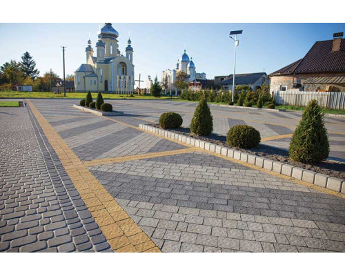 Тротуарна плитка "Римський камінь" товщина 80 мм