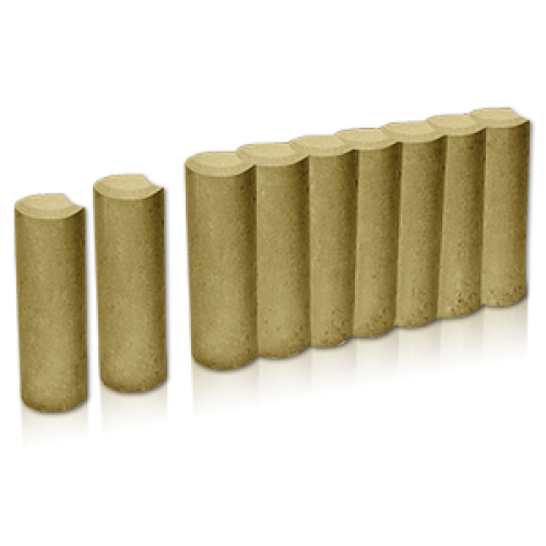 Поребрик палісадний 250х80х80