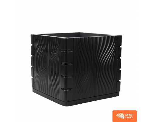 Кашпо для квітів Brickland Design Хвиля (Wave cube) 39х35