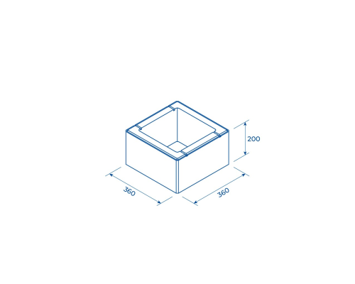 Блок 360х360 огорожі «Ґардіан» Topaz